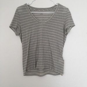 Madewell Alto Scoop Tee in Jones Stripe XS